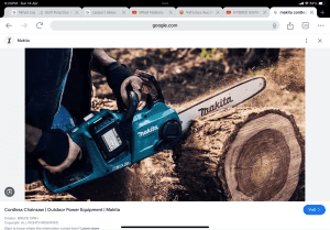 Wanted: Cordless Chainsaw Wanted