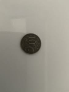 1976, 10 cent coin