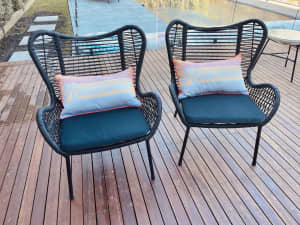 2 x Mimosa Butterfly Occasional Chairs
