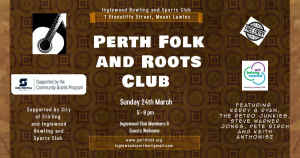 Perth Folk and Roots Club with Kerry B Ryan and The Retro Junkies