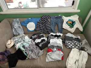 Boys 12-18 month clothes, jackets and shoes bundle
