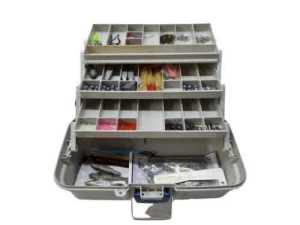 Tackle Box With Assorted Fishing Gear Blue - 000300260027