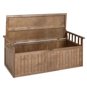 Gardeon Outdoor Storage Bench Box 129cm Wooden Garden Toy Chest Sheds