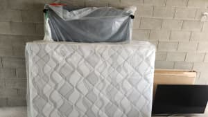Double bed mattress & box frame