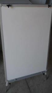 Mobile whiteboard 60cm x 90cm on a height adjustable tripod stand
