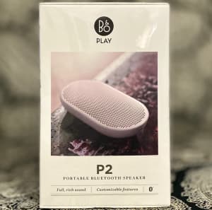 New B&O P2 Portable Wireless Bluetooth Speaker (Sandstone) Sealed Box