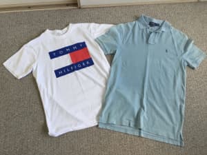 Mens size S Ralph Lauren PoloT-shirt and Tommy HilfigerT-shirt$10ea