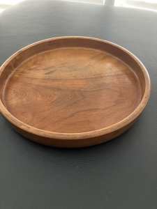 Vintage bowl. Solid wood