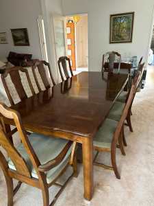 Retro dining table and chair set