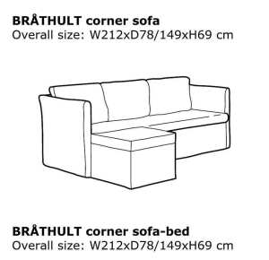 Lshaped couch ikea washable covers very lite weight