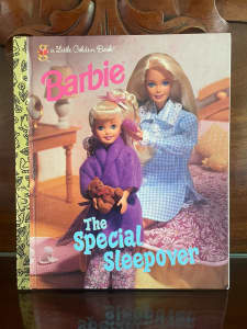 A Little Golden Book Barbie The Special Sleep Over 1997 First Edition