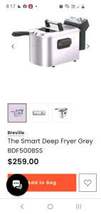 Breville Smart Deep Fryer NEW 