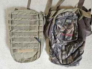 Tasmanian tiger molle and badlands, price is for both backpacks