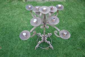 Candelabra - Unique wrought iron - Hold 9 candles