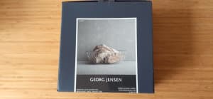 Georg Jensen Alfredo bread basket, large, stainless steel, new