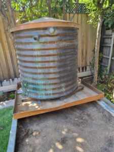 Corrugated Copper Water Tank