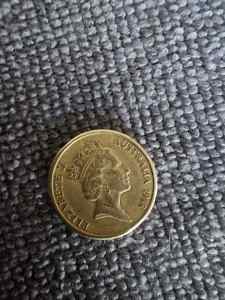 1988 horse hane stamped aus 2 dollar coin and rdm stamp on back 