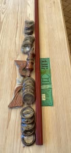 Wooden Curtain Pole Kit 2m. 2 available.