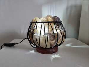 Smokey quartz LED lamp