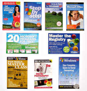 9 x COMPUTER POCKET BOOKS - COLLECTABLES - EXCELLENT COND. - $12 LOT