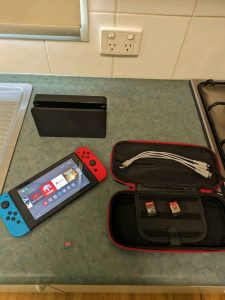 Nintendo switch with extras 