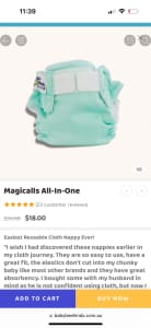 Cloth nappies - magic alls