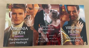 Virginia Heath Harlequin Historical Romance Books x 3