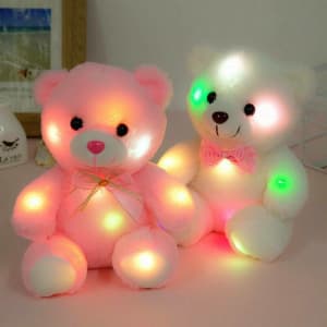 Toys For Girls LED light Stuffed Bear 1 2 3 4 5 6 7 8 9 Year Age Old
