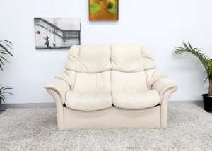 FREE DELIVERY-Genuine Leather Stressless 2 Seater Recliner Sofa2