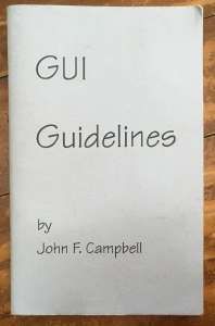 GUI Guidelines by John F Campbell