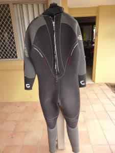 Mens 6mm scuba diving wetsuit (Cressi)suit slim build (188cm*90kgs) XL