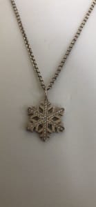 Thomas Sabo Silver Chain & Snowflake Necklace (bought in Switzerland)