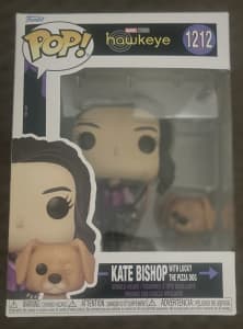 op Vinyl Kate Bishop with Lucky the pizza dog #1212