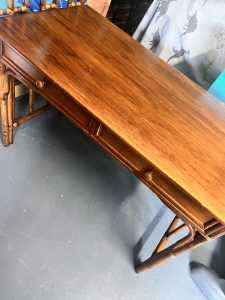 Rattan/cane vintage retro solid desk