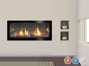 Heat And Glo XLR Plus Ex Demo Gas Log Fireplace Fire Heater