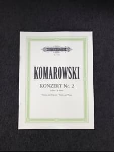 Komarowski ‘Violin Concerto No.2 in A Major’ (Edition Peters) NEW
