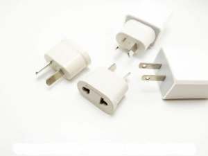 US CA JP CN to AU Australia NZ Travel Adapter Power Adapter White Plug