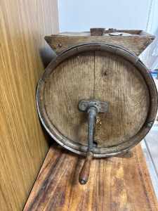 Country kitchen chic - 1920s English oak butter churner
