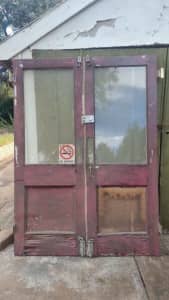 Antique Double Door Entrance Exterior