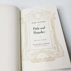 Pride and Prejudice by Jane Austen Franklin Library Vintage 1980 Book