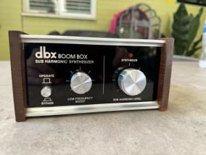Vintage DBX boombox sub harmonic synthesizer. Bass enhancer