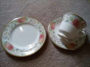 Royal Doulton Cup with saucer and dessert plate and brand new