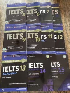 New Cambridge IELTS 5-15 Academic Practice Tests Book and more