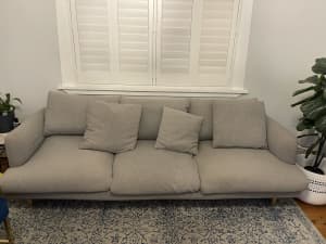 Fabric grey lounge