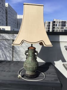 Chinese Archaic Bronze Table Lamp
