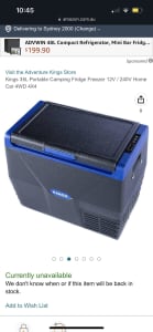 Kings 35L Portable Fridge with cover 