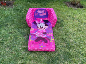 Minnie Mouse Always Wear A Smile Kids Flip Out Sofa Lounge Chair