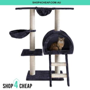 BRAND NEW 100cm Multi Level Cat Tree Tower Scratching Post - Grey