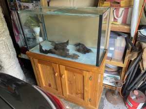Fish Tank and cabinet