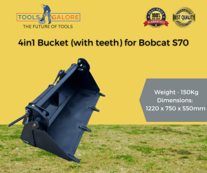 4in1 Bucket (with teeth) for Bobcat S70